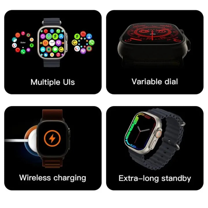 T900 Ultra Smart Watch – 49mm Full Touch Display with Bluetooth Calling Boy & Women