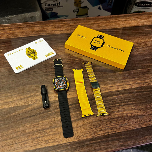 G9 Ultra Pro Smart Watch (Golden Edition) – 49MM Ultra Series 8 Premium Edition