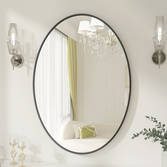 Oval Flexible Self-Adhesive Mirror Sticker – Safe & Stylish Wall Decor