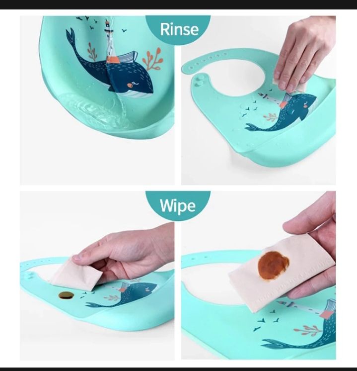 Waterproof Silicone Baby Bib – Feeding Essential for Kids