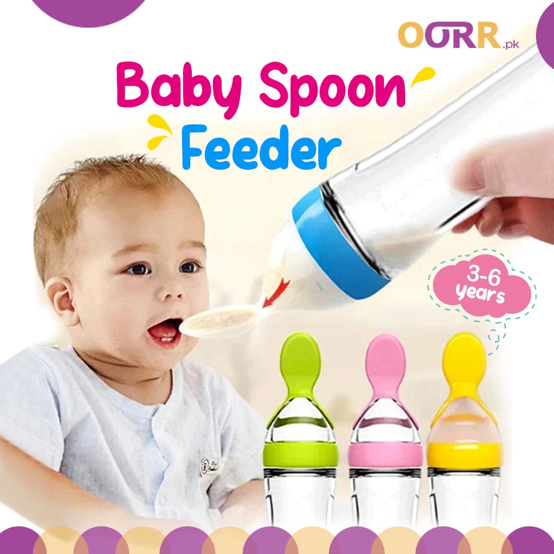 Silicone Baby Spoon Feeder – Soft Squeeze Feeding Bottle for Newborns & Toddlers